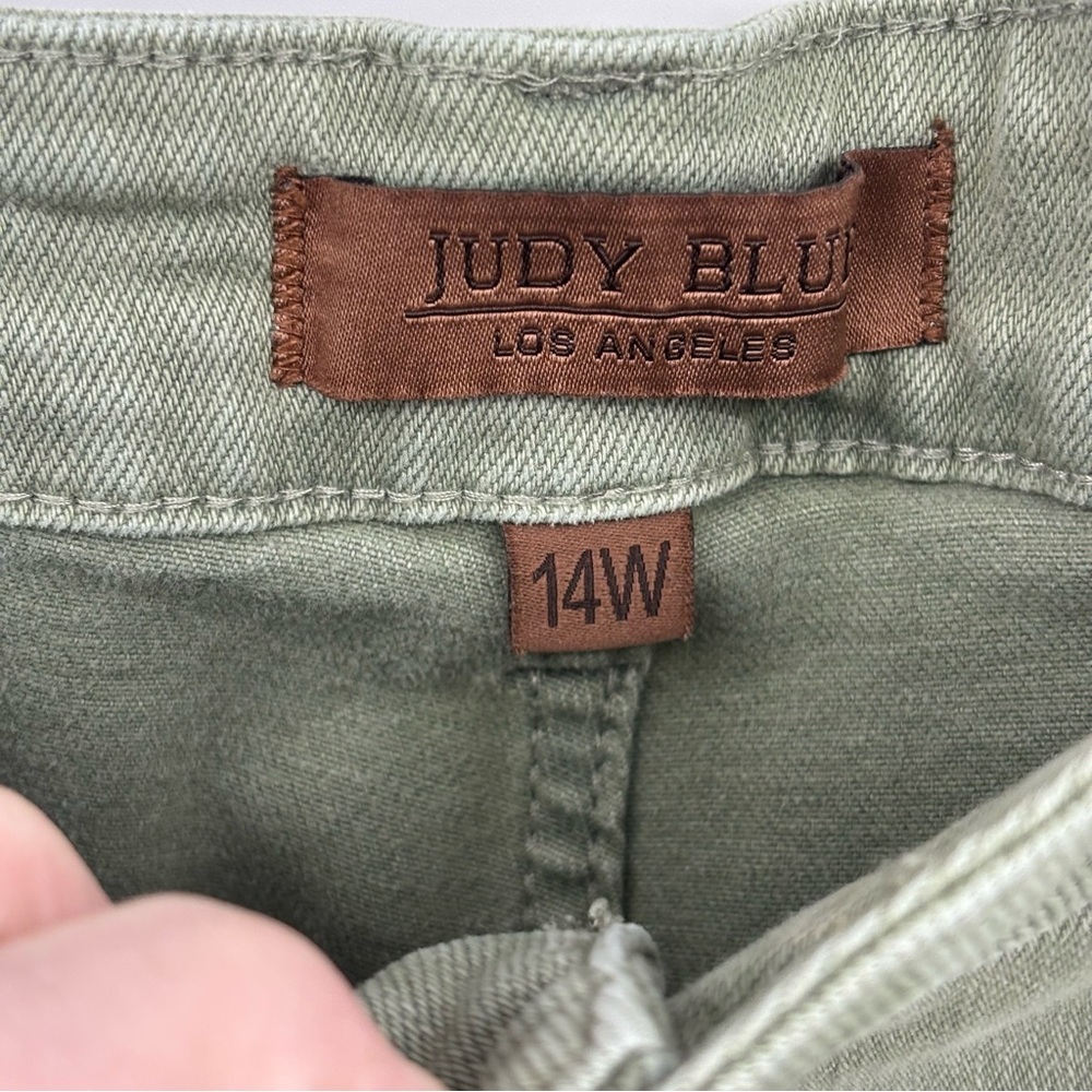 Judy Blue Greenwich high waisted straight leg front seam jeans JB88688 Sz 14W - Picture 6 of 13